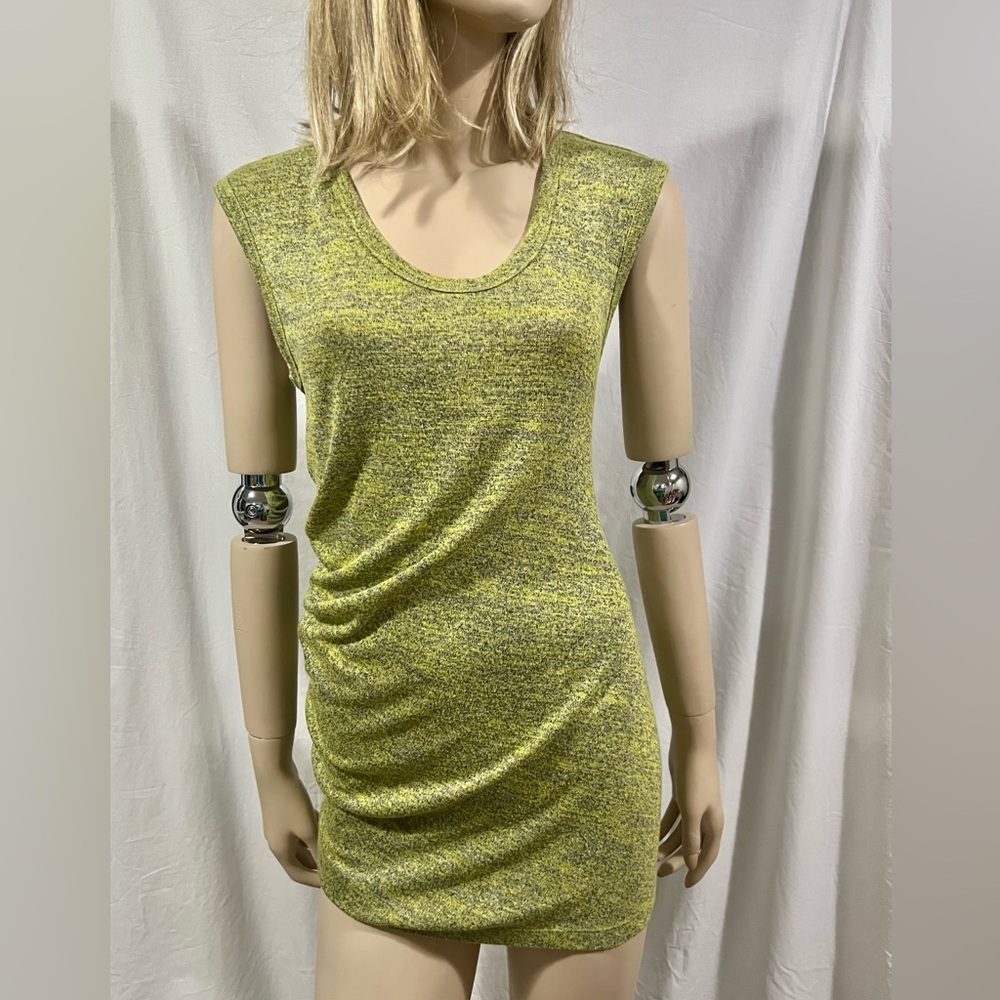Alexander Wang Textured Yellow Mini Dress - Picture 2 of 4